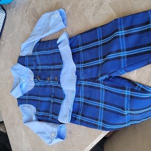 Blue Paid 3 Piece Outfit